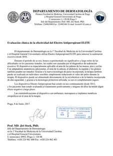Evaluación clínica de la efectividad del Electro Antiperspirant ELITE
